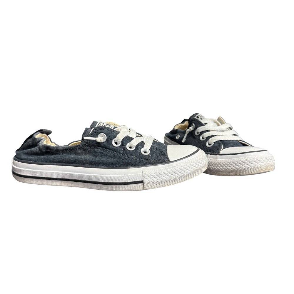 Converse Chuck Taylor All Star Shoreline Black Slip On Sneakers 537081F Sz 7
